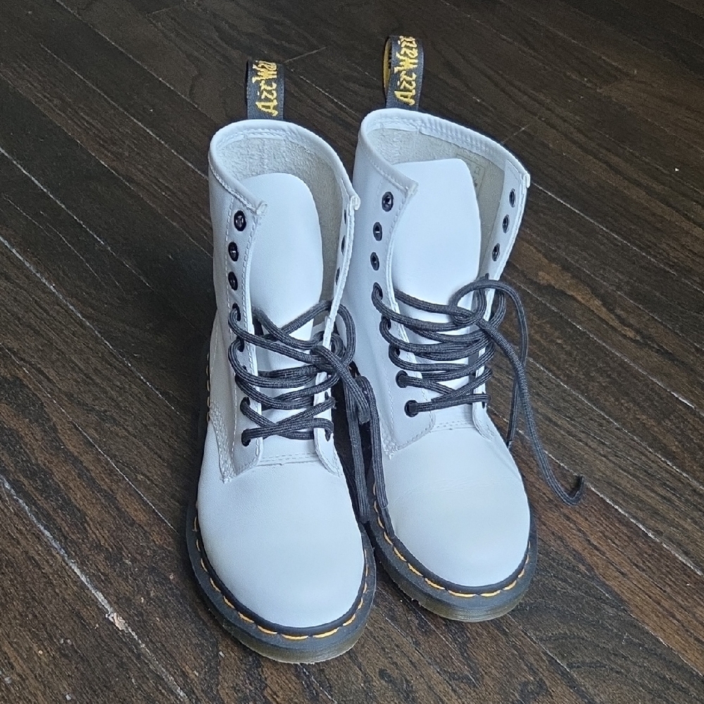 Dr. Martens White Boots